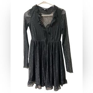 UO Janet Lace Long Sleeve Mini/Short Dress